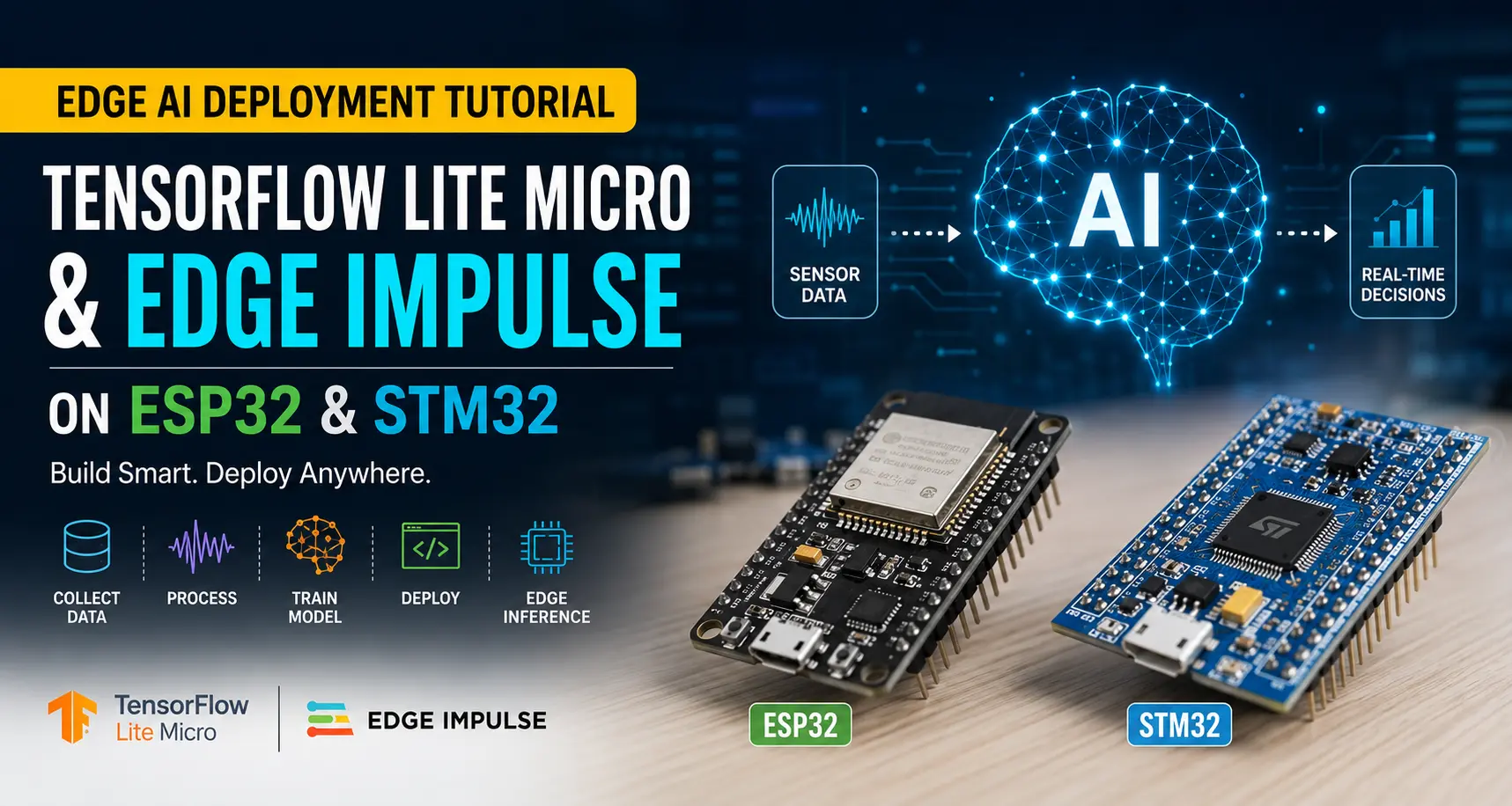 Edge AI Deployment Tutorial: Running TensorFlow Lite Micro & Edge Impulse
      on ESP32 & STM32